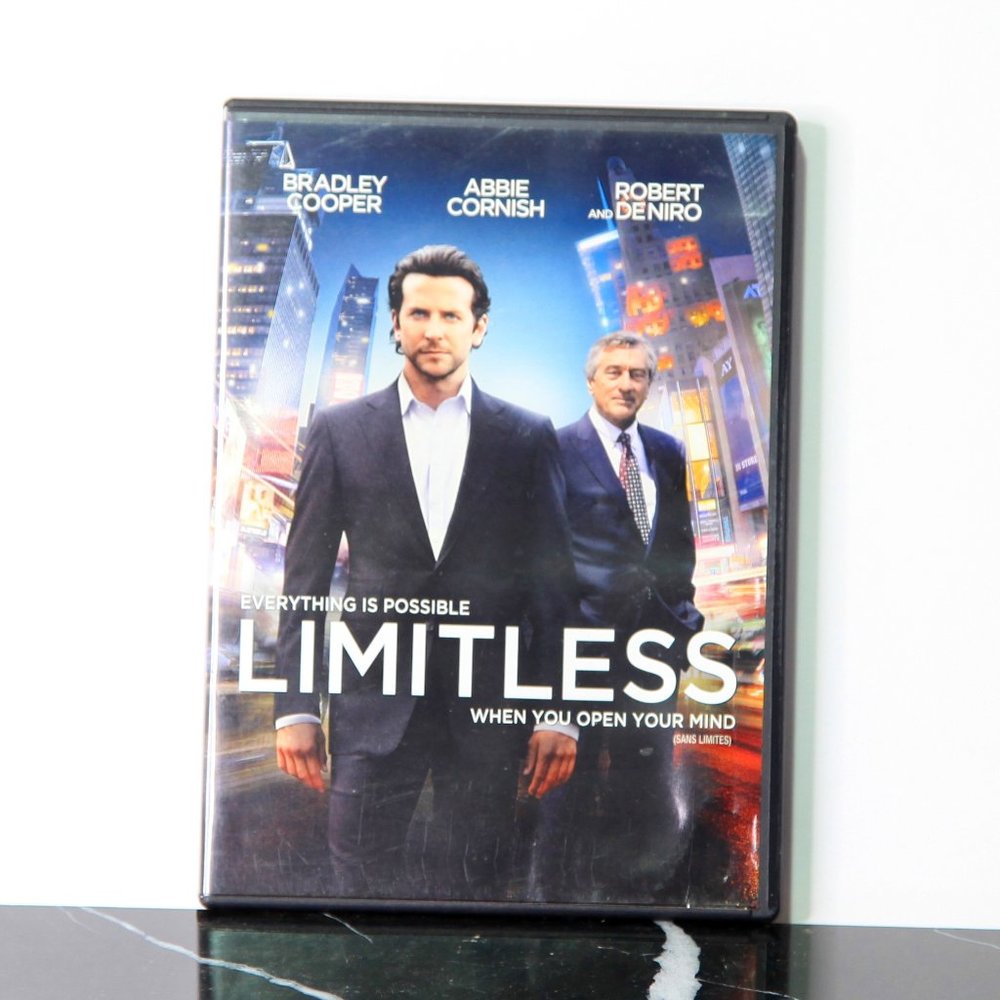 Limitless DVD Movie Starring Bradley Cooper, Abbie Cornish and Robert Diniro